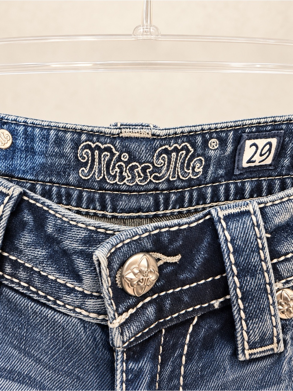 NWT Miss Me Floral Rhinestone Mid-Rise Bootcut Jeans Size 29